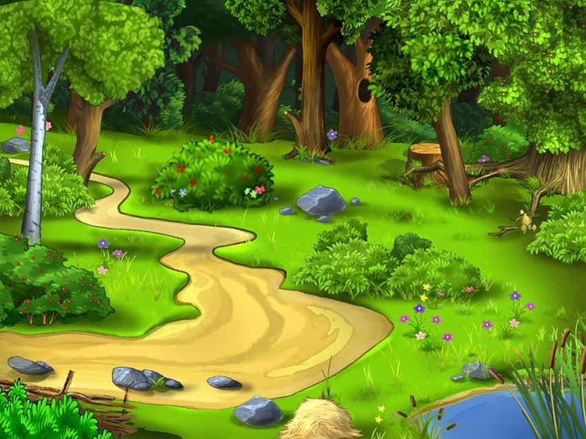 Сказочная тропинка Поляна сказочная с тропинкой