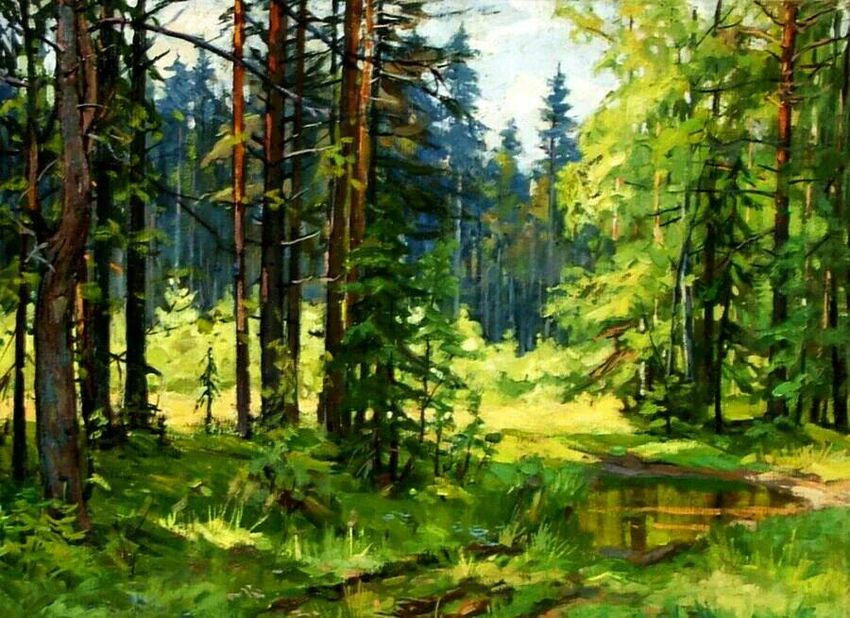 Картина лес Иван иванович шишкин лесная глушь