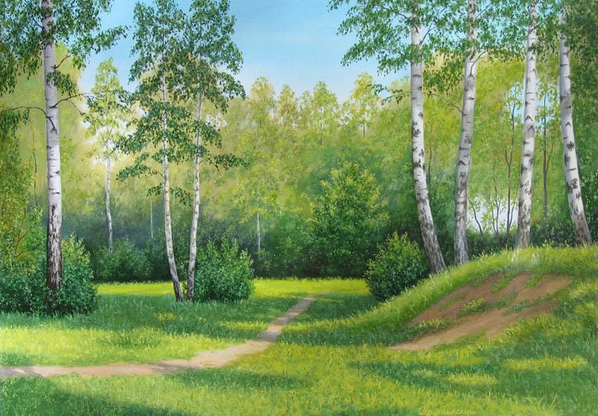 Берёзовая роща картина Березовая роща