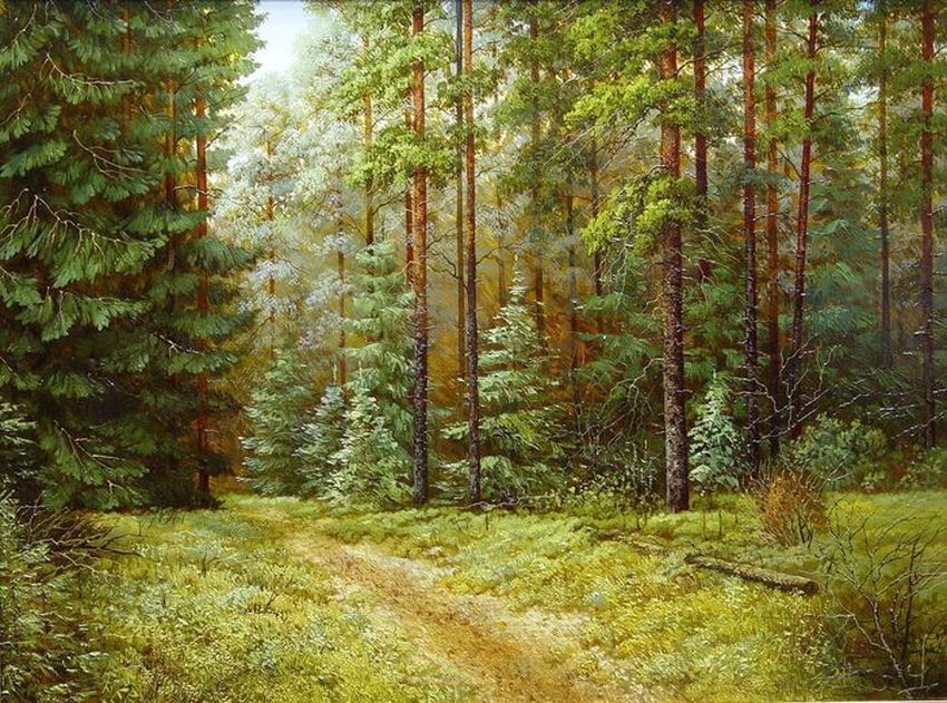 Лесной пейзаж руссо