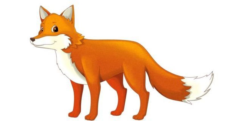 Мультяшная лиса Лиса для детей