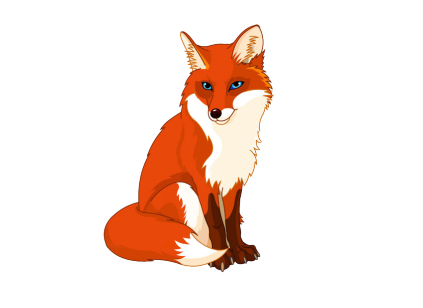 Лиса рисунки для детей Лиса для детей