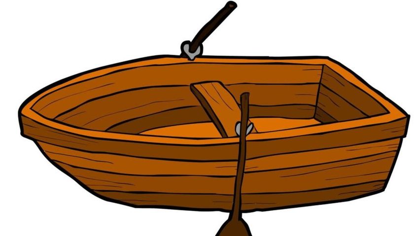 Мультяшная лодка