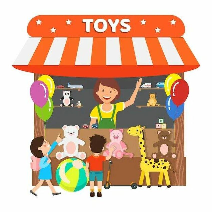 Магазин игрушек мультяшный