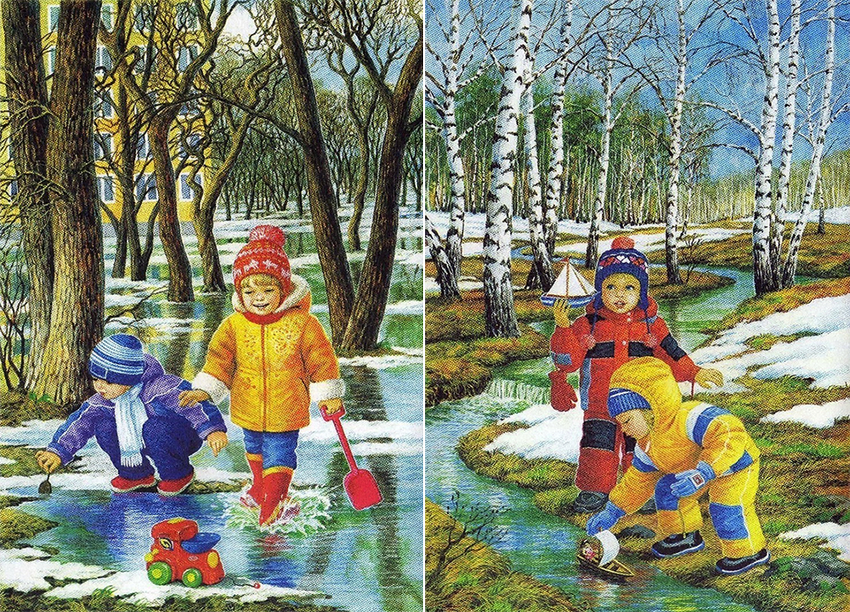 Весна для детей Весна для дошкольников