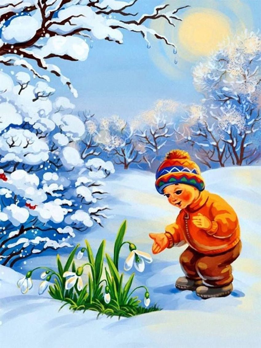 Весна для дошкольников Весна иллюстрации для детей