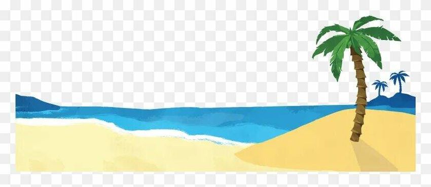 Песчаный пляж векторные