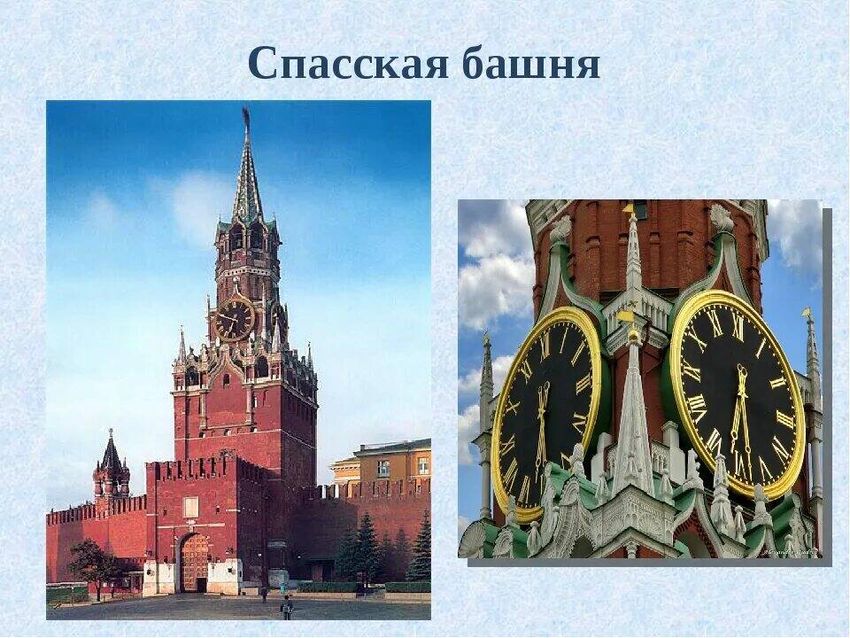 Спасская башня московский кремль