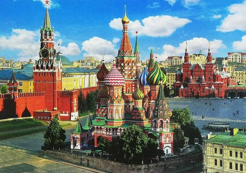 Московский кремль и красная площадь