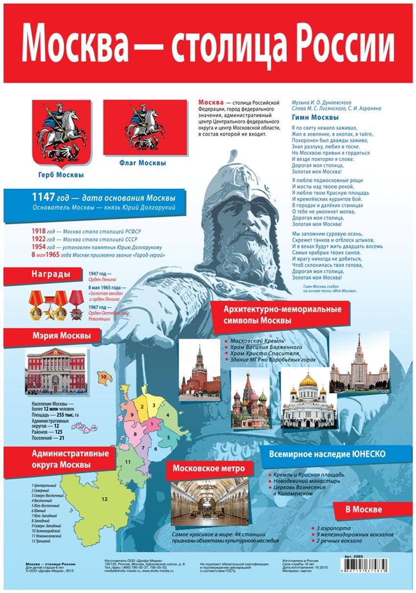 Москва столица плакат