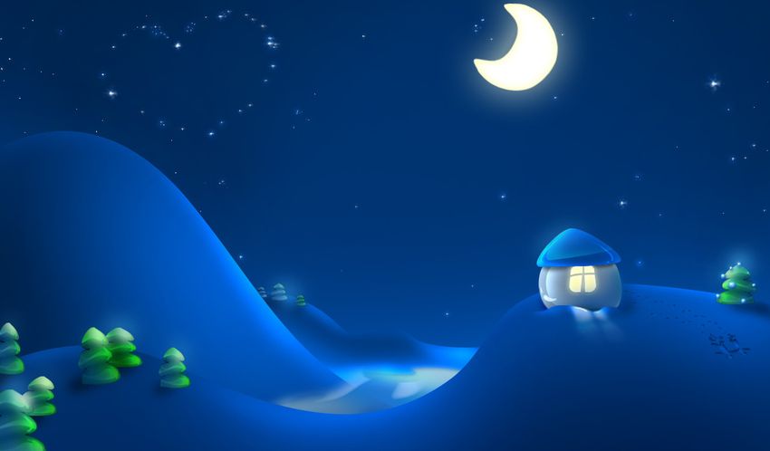 Спокойной ночи зимние Ночь сладких снов