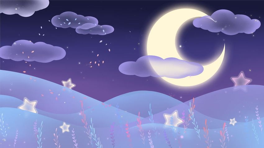 Ночное небо мультяшное Звездное небо мультяшное