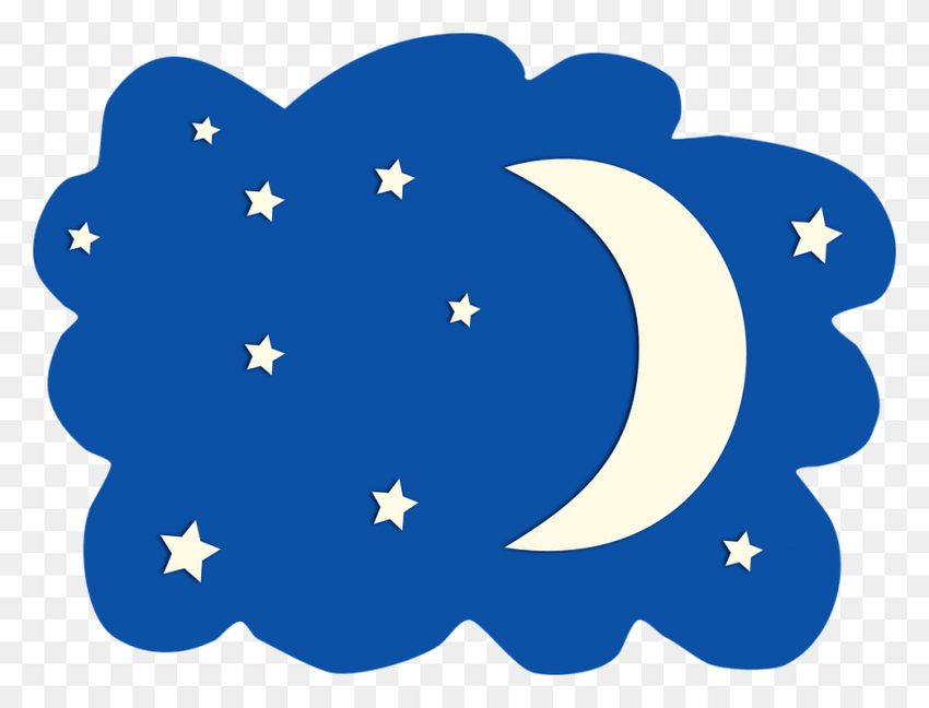 Луна рисунок для детей Ночное небо луна