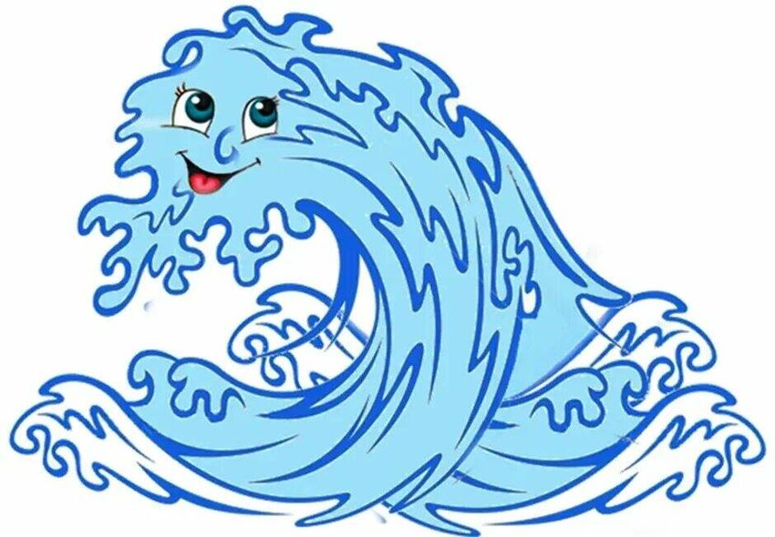 Водяной рисунок для детей Водяной рисунок