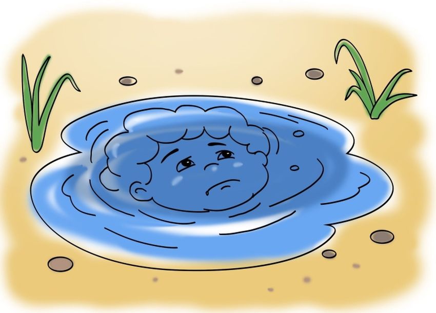 Рисунок ручейка Ручеек рисунок для детей