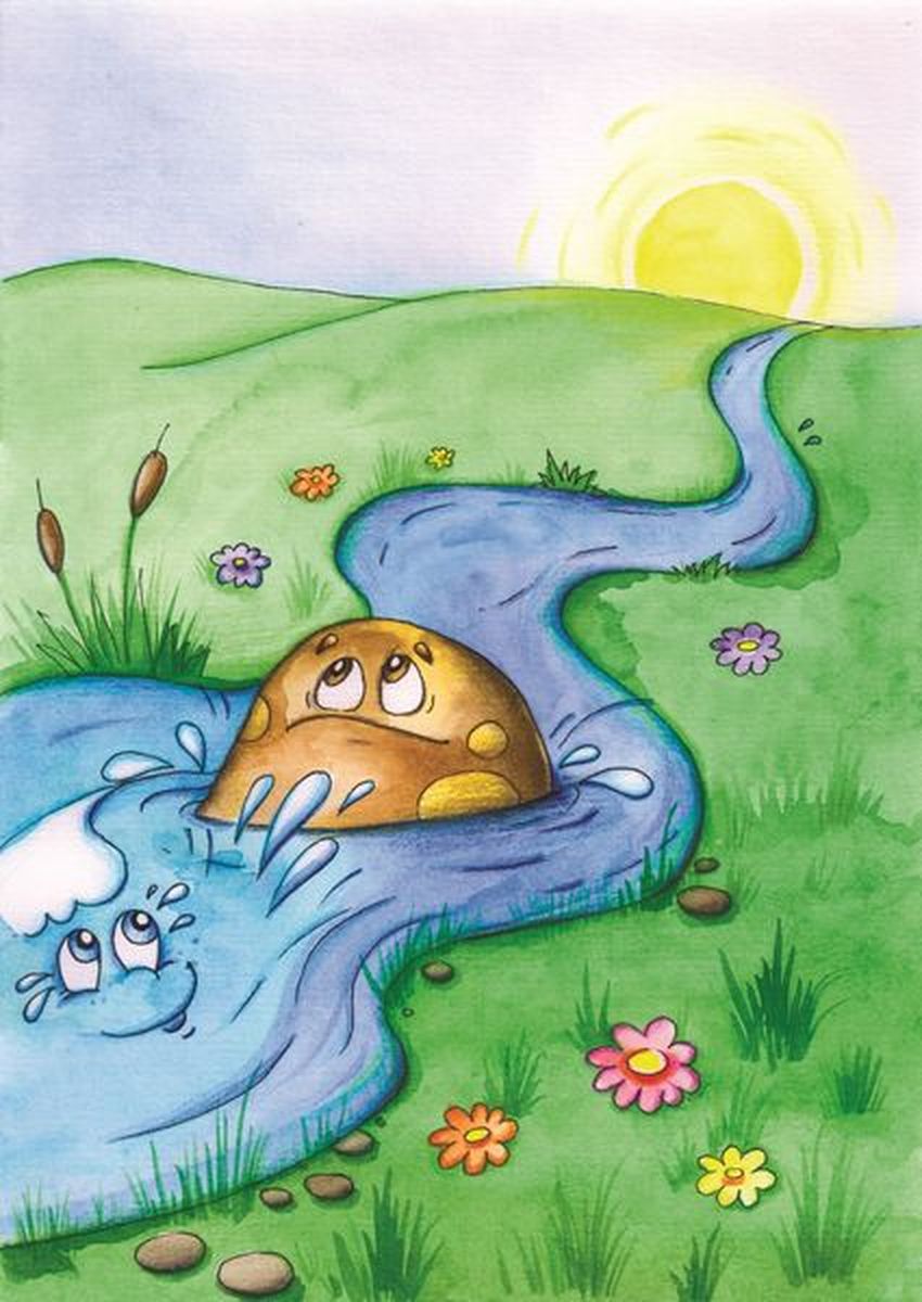 Рисунок ручейка Ручей рисунок