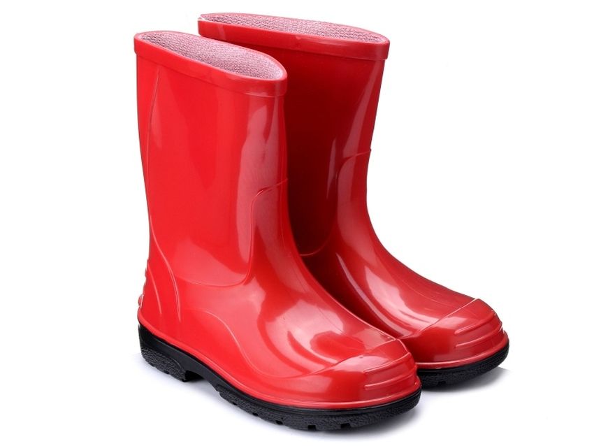 Красные резиновые сапоги Резиновые сапоги