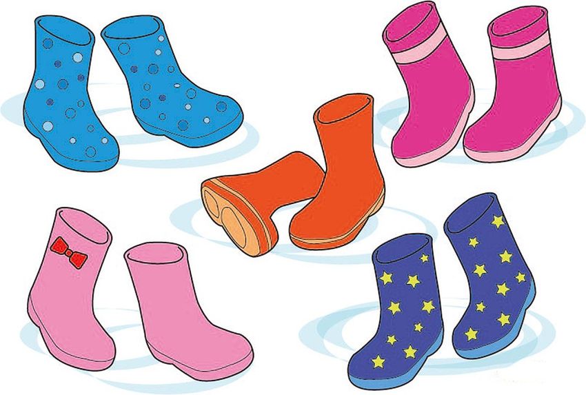 Сапоги мультяшные Изображение сапоги для детей