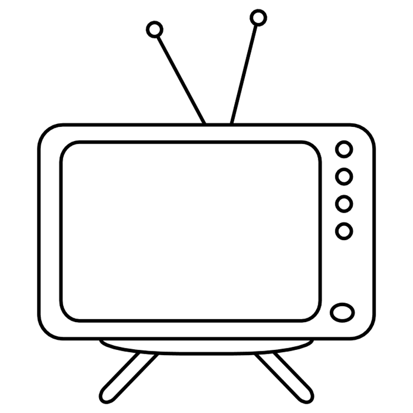 Телевизор рисунки