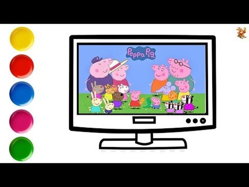 Рисунок телевизора для детей