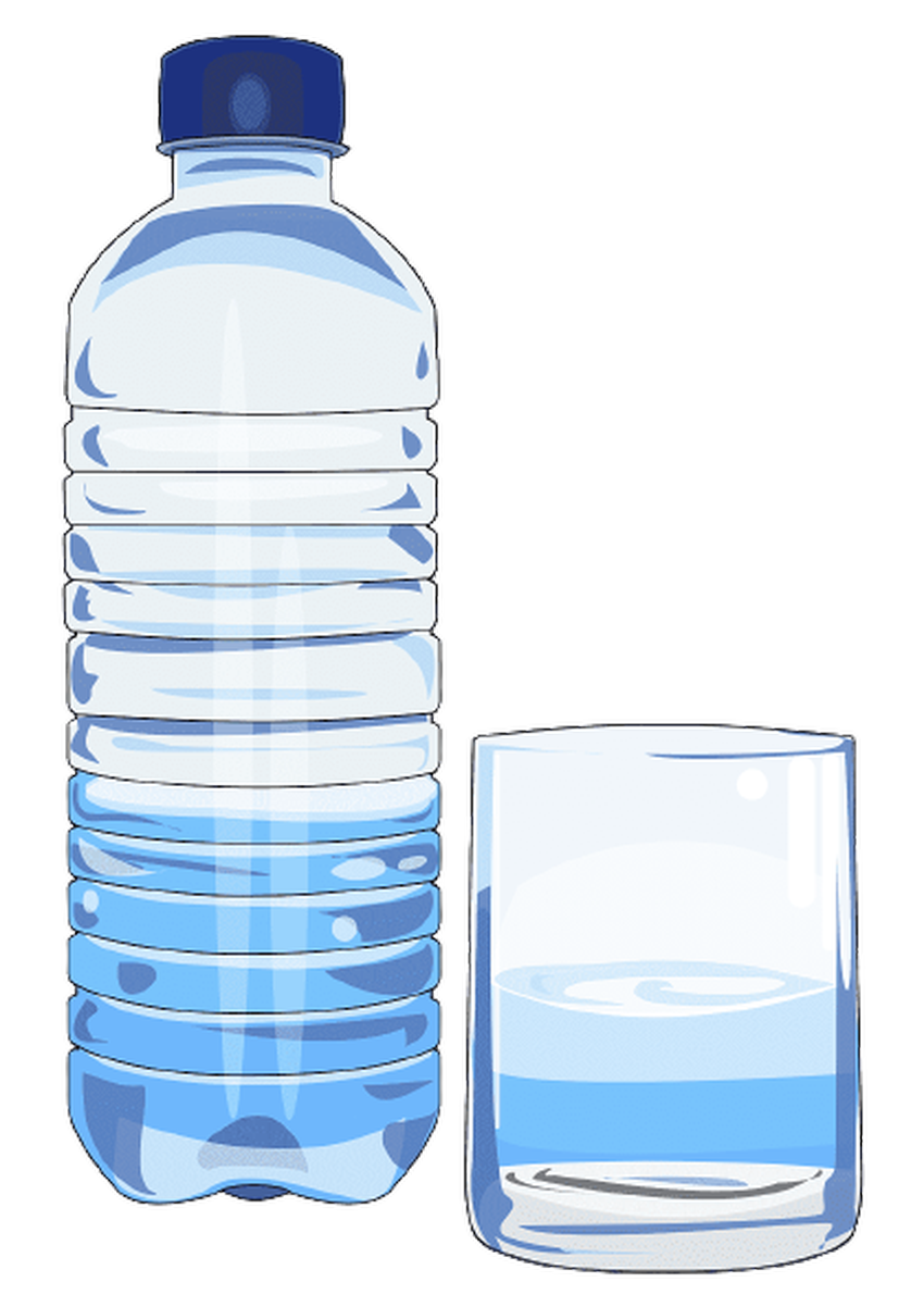 Рисунок бутылки воды