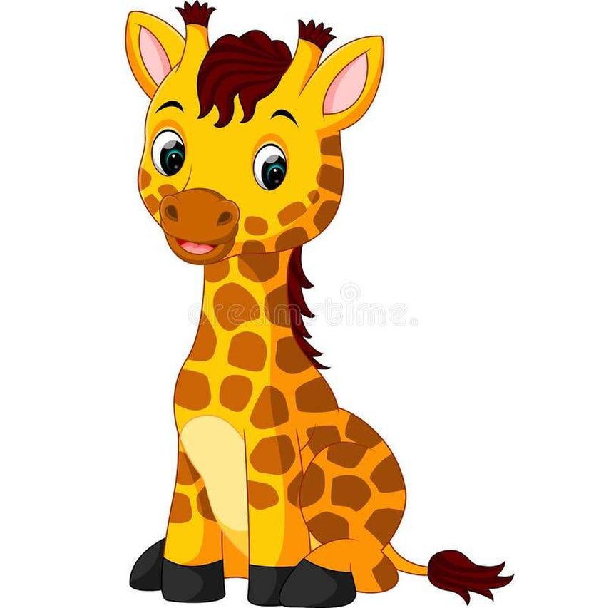 Жираф мультяшный Жирафик мультяшный