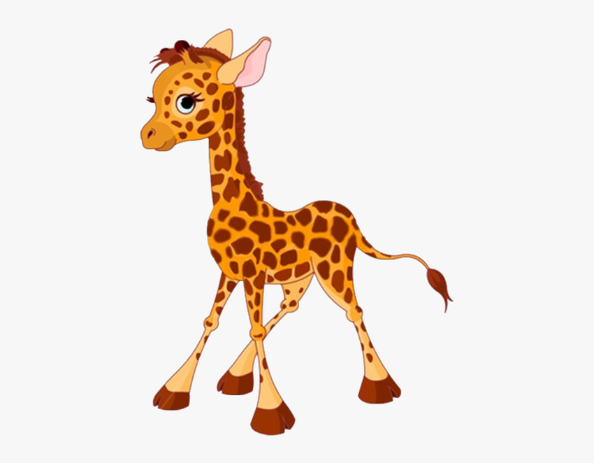 Мультяшный жираф Жираф на белом фоне