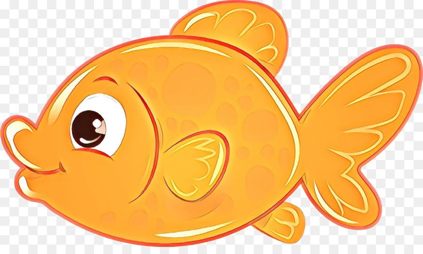 Золотая рыбка мультяшная