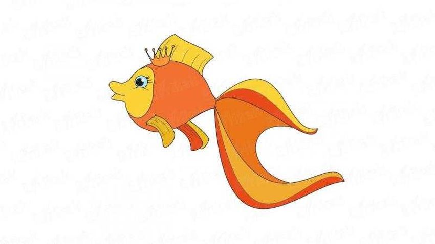 Рисунок золотой рыбки