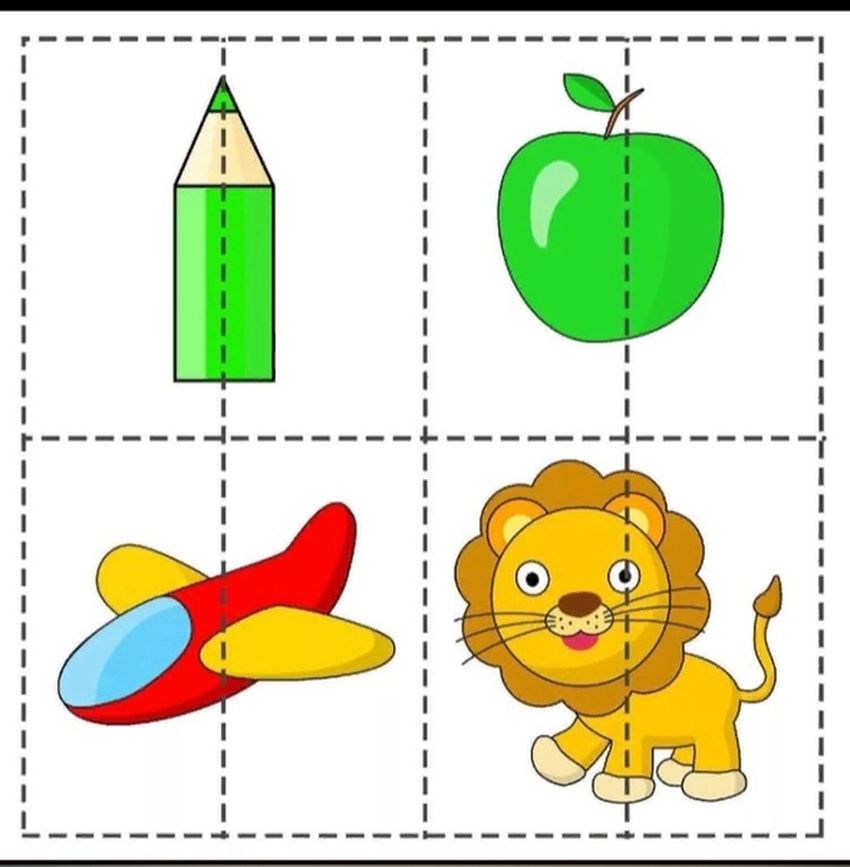 Разрезные пазлы для малышей Развивающие пазлы для детей