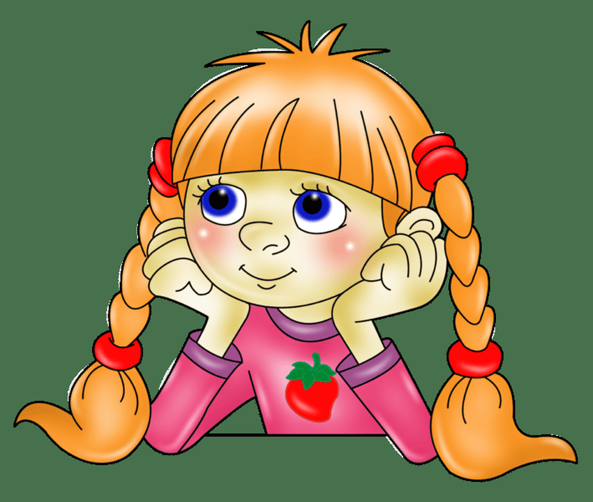 Девочка думает рисунок