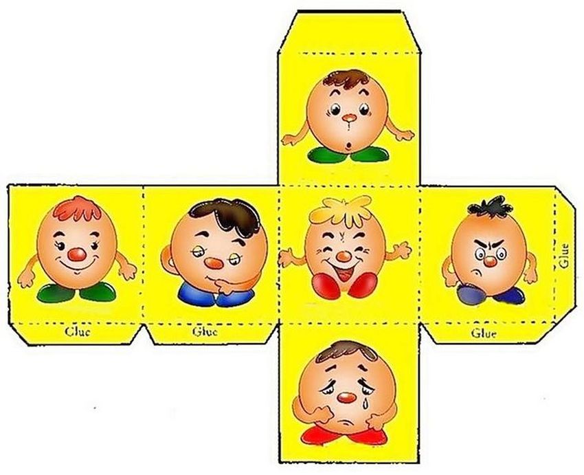 Кубик с эмоциями для детей