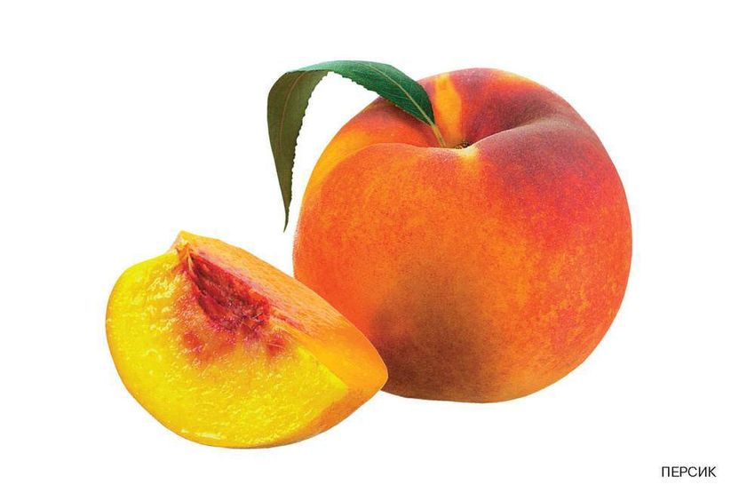 Спелый персик
