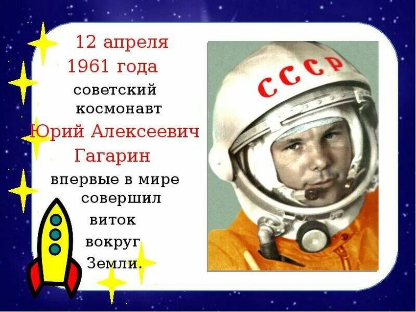 Юрий гагарин 12 апреля