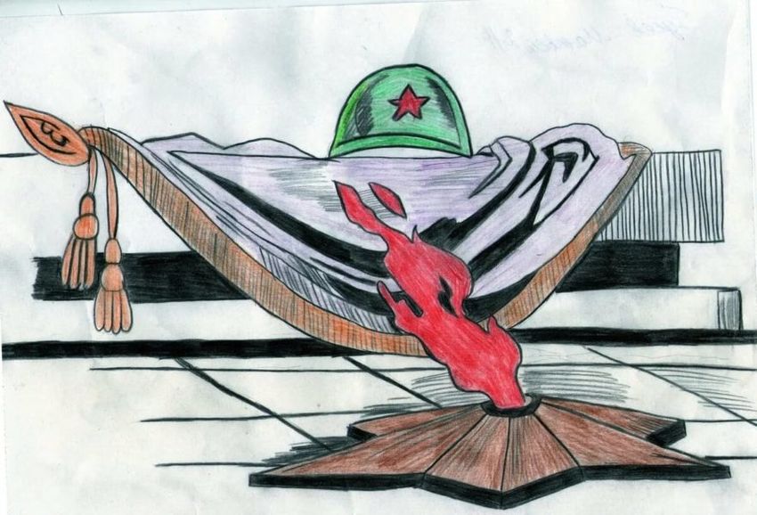 Рисунок памятник неизвестному солдату