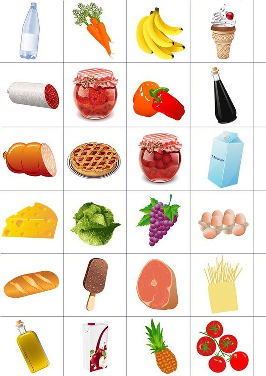 Продукты питания для дошкольников
