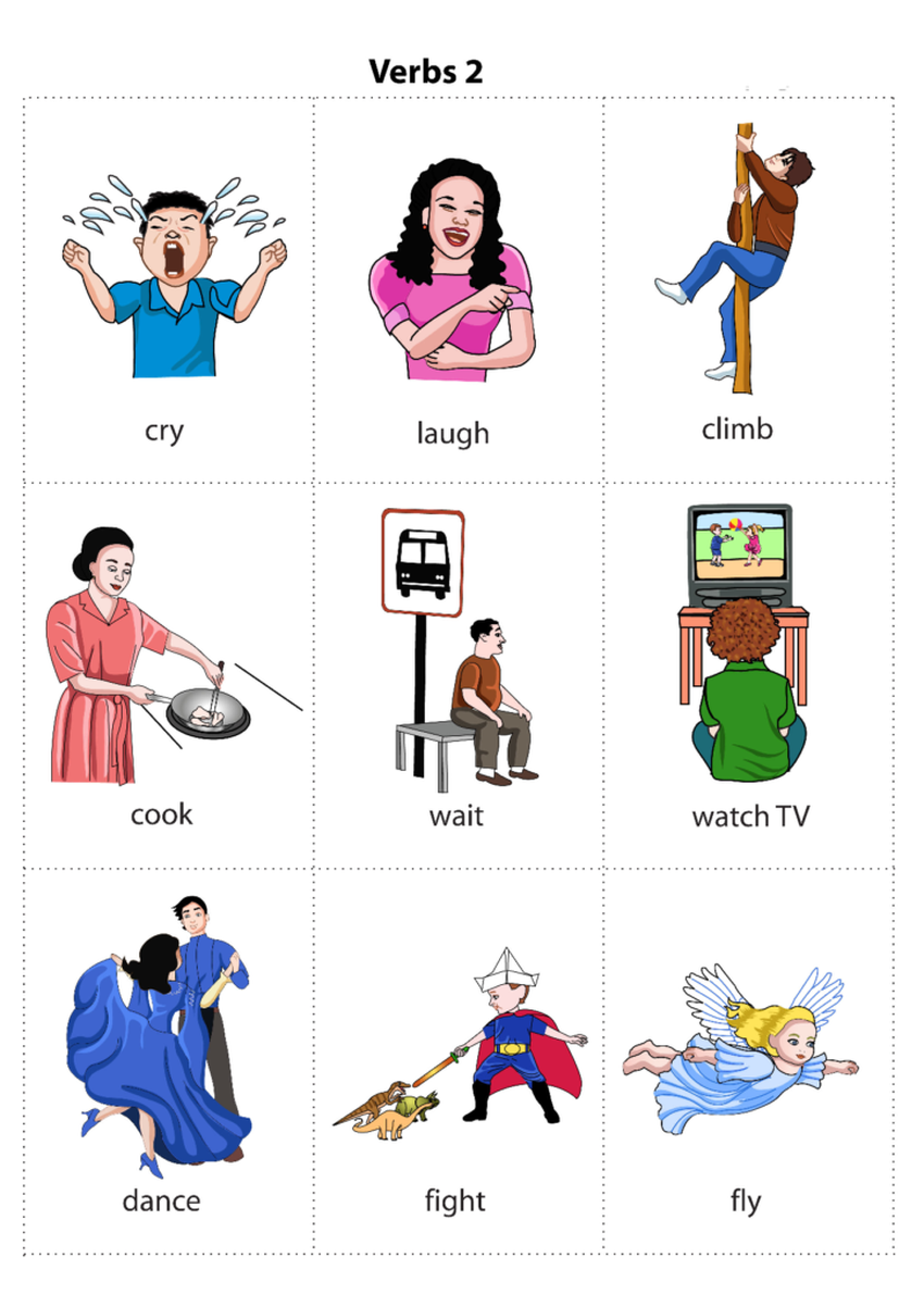 Action verbs в английском языке Action verbs в английском
