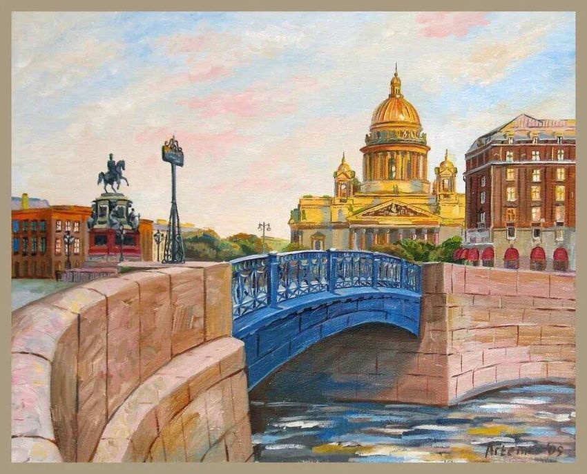Исаакиевский собор синий мост