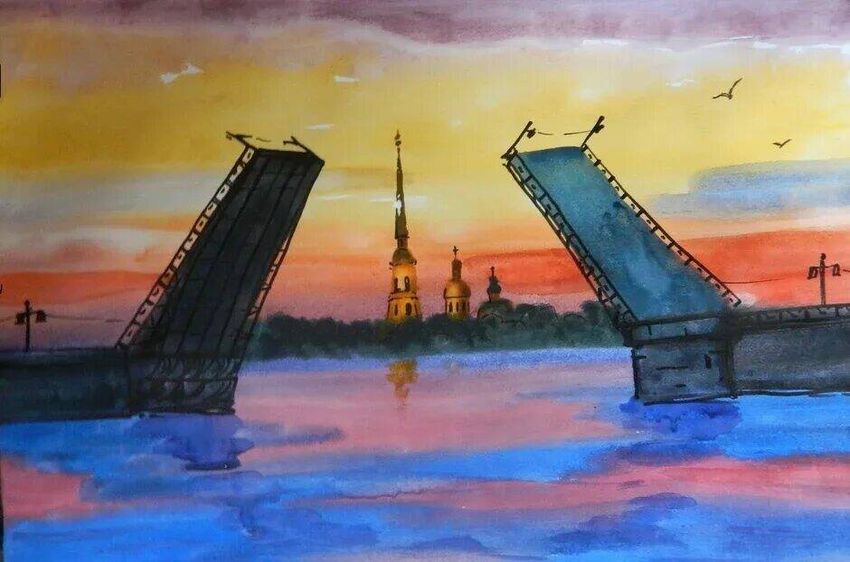 Санкт петербург дворцовый мост