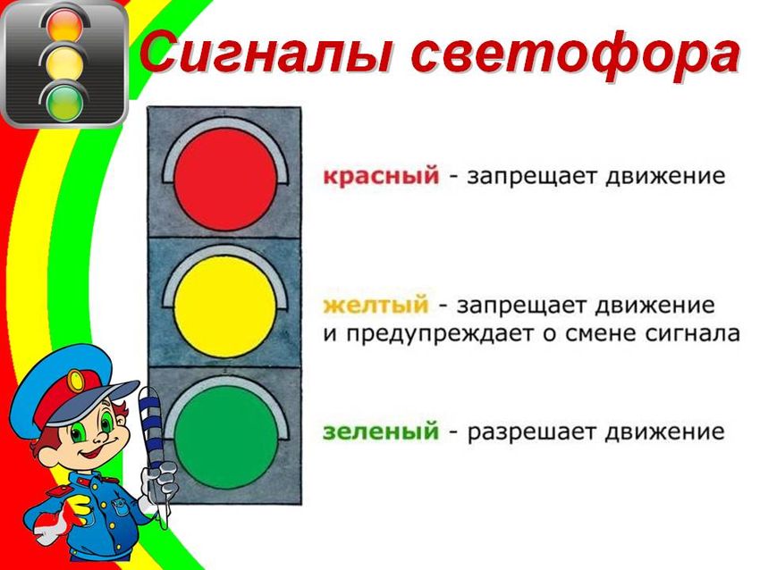 Желтый сигнал светофора