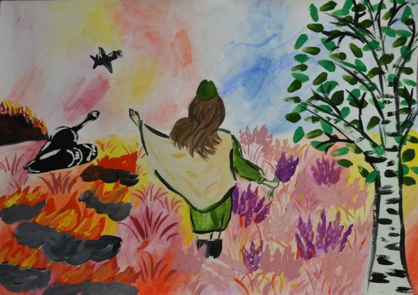 Рисунки на тему война Рисунок на тему война глазами детей