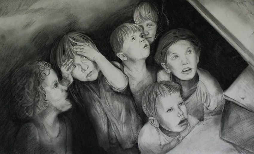 Дети и война рисунки Война глазами детей