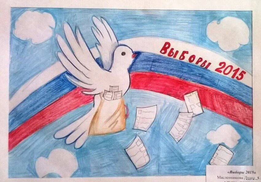 Выборы глазами детей рисунки
