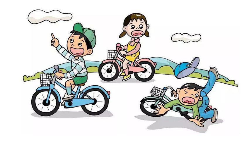 Ребенок на велосипеде рисунок