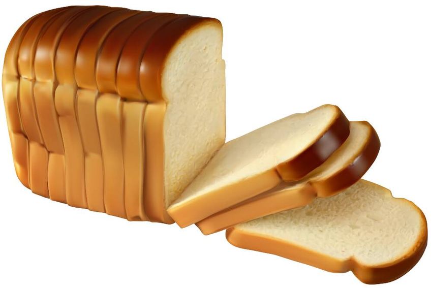 Хлеб на прозрачном фоне