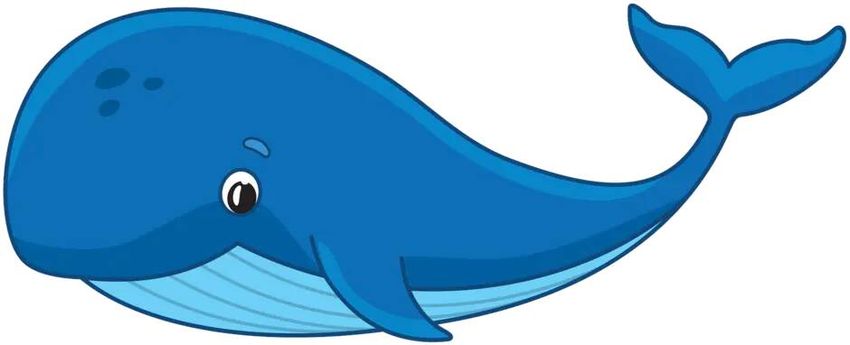 Синий кит рисунок для детей
