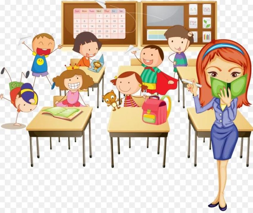 Урок в школе рисунок Учитель в классе рисунок