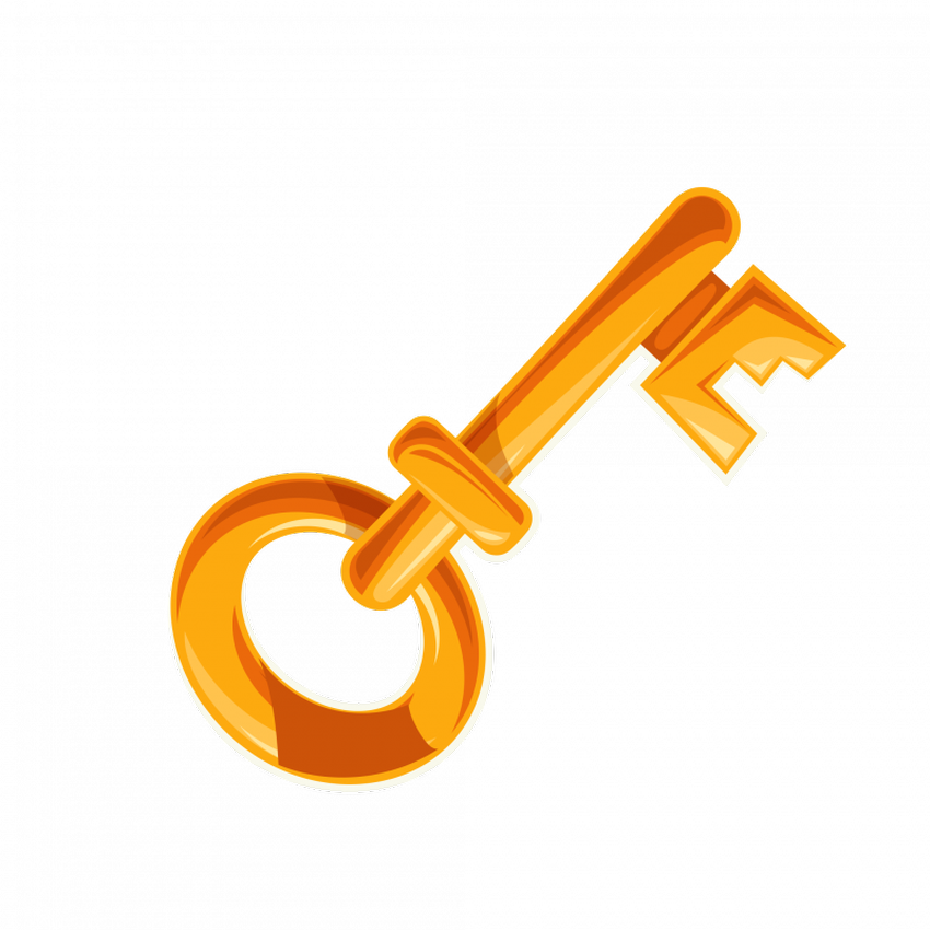 Золотой ключик Ключ без фона
