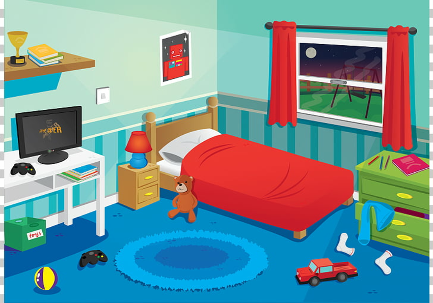 Комната мультяшная Комната рисунок для детей
