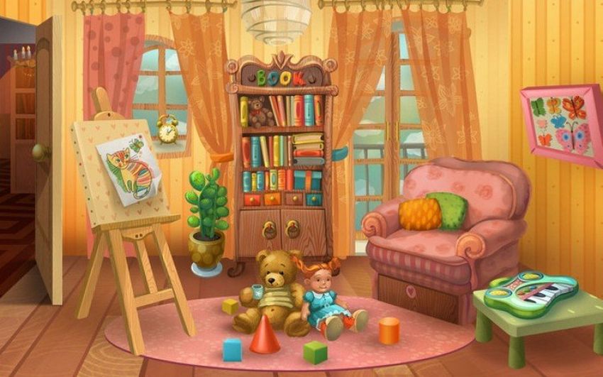 Мультяшные комнаты Детская комната мультяшная